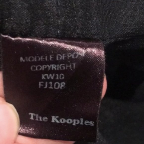 The Kooples - black+blue lace mini skirt, size S - Picture 7 of 7